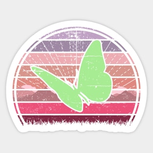 Butterfly Sunset Sticker